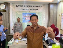 Satresnarkoba Polresta Mataram Gelar Tes Urine