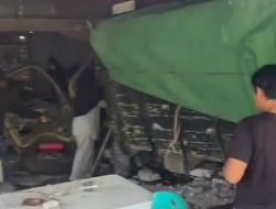 Truk Diduga Rem Blong Tabrak Dua Ruko di Simpang Ampar, Satu Korban Meninggal Dunia