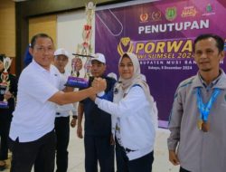 Sukses Jadi Tuan Rumah, PWI Muba Raih Juara Umum Porwada Sumsel 2024