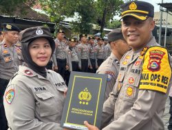 Polresta Mataram Beri Penghargaan “Police of the Month” kepada 8 Personel Berprestasi