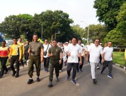 Tingkatkan Sinergitas, Pangdam II/Sriwijaya Olahraga Bersama Dirut PT Pusri dan Jajaran