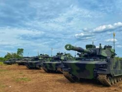 Tank Harimau Yonkav 5/DPC Unjuk Gigi di Latbakjat Ranpur Terintegrasi