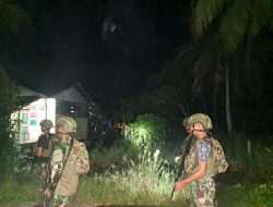 Satgas Yonif 141/AYJP Amankan Nataru dan Beri Layanan Kesehatan Warga Perbatasan