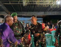 Rayakan Nataru Bersama Warga Satgas Yonif 44/JY Gelar Lomba dan Bagikan Hadiah