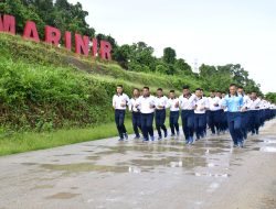 Prajurit Petarung Denmako Pasmar 3 Laksanakan Senam Kesegaran Jasmani 88+