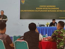 Dandim 0418/Palembang: Silaturahmi dengan Media, Kunci Kesuksesan Program Pemerintah”