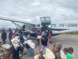 Bantuan Logistik dari BNPB Tiba di Distrik Agandugume, Setelah Gudang Logistik diresmikan
