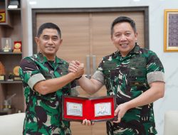 Pangdam II/Sriwijaya Terima Kunjungan Audiensi Kapushubad dalam rangka Pererat Sinergi dan Peresmian CCOC