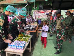 Antusiasme Warga Homeyo, Sambut Makan Bergizi Gratis Pimpinan Pangkogabwilhan III