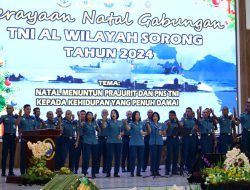 Perayaan Natal Gabungan Prajurit TNI AL Se-Wilayah Sorong di Koarmada III