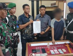 Ditangkap TNI, Terduga Bandar Narkoba Di Desa Keli Diserahkan ke Satresnarkoba Polres Bima