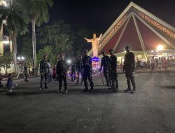 Amankan Perayaan Malam Pergantian Tahun Baru, Prajurit Petarung Pasmar 3 Laksanakan Patroli Garnisun Di Wilayah Sorong