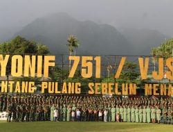 Tour of Area Personel Yonif 751/VJS, Danyonif Sampaikan Pesan Haru