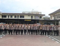 Kombes Pol Anhar Arlia Rangkuti Pimpin Apel Terakhir sebagai Wakapolrestabes Medan
