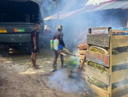 Warga Aisa Gelar Fogging Bersama Habema, Cegah Penyakit