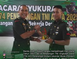 Penerangan Kodam IM Gelar Syukuran HUT Ke-74 Penerangan TNI AD