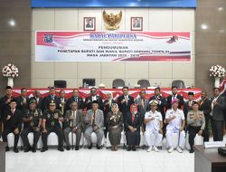 Dandenma Pasmar 3 Hadiri Rapat Paripurna DPR Kabupaten Sorong Tahun 2025