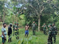 Komandan Kodim 1705/Nabire Tinjau Lokasi Rencana Pembangunan Program TNI AD Manunggal Air di Kabupaten Nabire