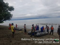 Operasi Pencarian Warga Tenggelam di Nabire