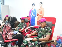 Donor Darah, Wujud Nyata Kepedulian Korps Marinir Terhadap Masyarakat