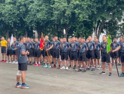 Perkuat Kebugaran dan Kekompakan, Danyonif 143/TWEJ Pimpin Lari Pagi 5K Bersama Prajurit