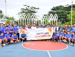 Jalin Silaturahmi, Wadan Pasmar 3 Laksanakan Sparing Basket