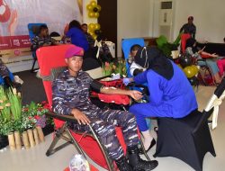 Sukseskan Program CSR, 50 Prajurit Korps Marinir Pasmar 3 Ikut Donor Darah
