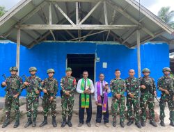 Pastikan Ibadah Aman, Satags 144/AYJP melaksanakan Pengamanan Gereja