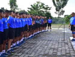 Jaga Kebugaran Tubuh, Prajurit Denmako Pasmar 3 Laksanakan Olahraga Rutin