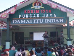 Peduli Pendidikan Anak-Anak, Anggota Kodim 1714/Puncak Jaya Memberikan Materi Calistung Kepada Pengungsi