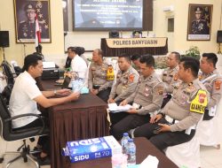 Kapolres Banyuasin Sambut Kedatangan Tim BPK RI di Polres Banyuasin