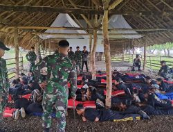 Satgas Pamtas RI-RDTL Yonarhanud 15/DBY Hadiri Latihan Dasar Kepemimpinan di SMA Negeri 1 Amfoang Timur