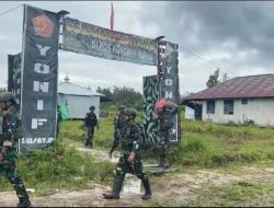 Meningkatkan kesejahteraan di perbatasan, Satgas Yonif 141/AYJP berbagi sembako