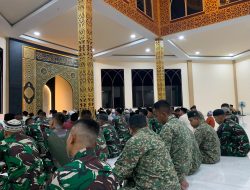 Satgas Yonzipur 5/ABW : Semarak Malam Nisfu Sya’ban, Dzikir , Do’a dan Kebersamaan untuk Meraih Ampunan