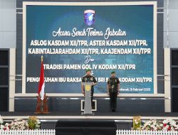 Pangdam XII/Tpr Pimpin Tradisi dan Sertijab Pejabat Kodam