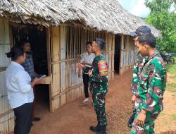 Satgas Pamtas RI-RDTL Pos Oepoli Pantai Berikan Pendidikan dan Pelatihan PBB di SMP Negeri Oepoli