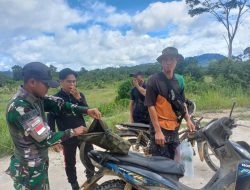 Aksi Bersih Wilayah, Satgas Yonzipur 5/ABW Tingkatkan Sweeping Keamanan dan Penegakan Hukum