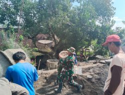 Pra TMMD Ke 123 TNI Dan Warga Desa Kalinanas Sudah Kebut Betonisasi