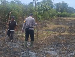 Dukung Ketahanan Pangan, Bhabinkamtibmas Desa Pak Mayam Tanam Jagung Bersama Masyarakat