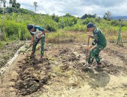 Satgas Yonzipur 5/ABW Gelar Gerakan Peduli Lingkungan Sekolah Bersih Indah dan Nyaman