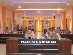 Polresta Mataram Ikuti Arahan Irwasum Polri, Tekankan Profesionalisme dan Integritas Kapolsek
