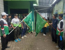 Babinsa Kalipare Buka Jalan Sehat Meriahkan Harlah NU
