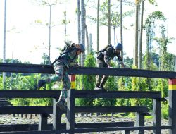 Prajurit Petarung Pasmar 3 Ikuti Uji Coba Lapangan Halang Rintang