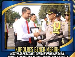 Kapolres Bener Meriah: Berikan Apresiasi Kepada Personel dan Masyarakat yang Berperan Aktif