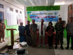 Babinsa Sugapa Hadiri Pertemuan Mini Lokakarya Lintas Sektor UPTD Puskesmas Bilogai