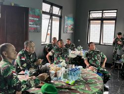Kunjungan kerja Danrem 121/Abw diwilayah Satgas Yonif 642/Kps