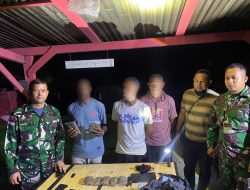 Satgas Yonif 131 Kembali Amankan Pembawa Paket Ganja di Perbatasan Papua