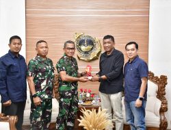 Komandan Pasmar 3 Terima Kunjungan General Manager Telkomsel Region Papua dan Maluku