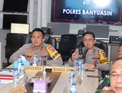 Kapolres Banyuasin Pimpin Rapat Awal Persiapan Operasi Ketupat Musi 2025