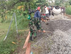 Persiapan Cor, Satgas TMMD Pasang Begesting
